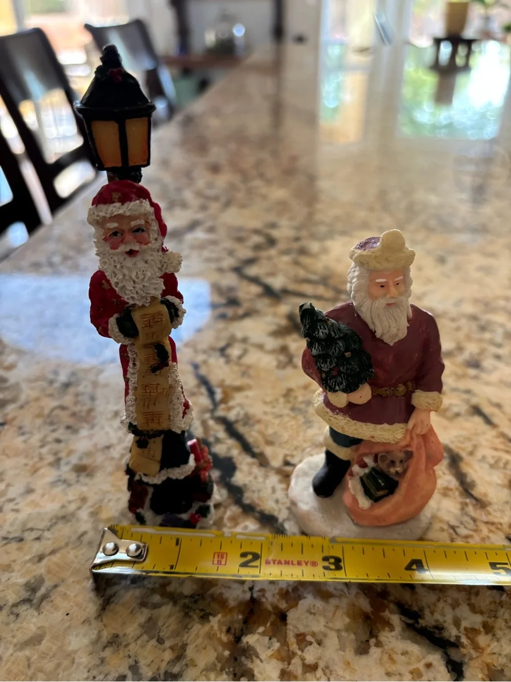 Pair of Santa Claus Figurines